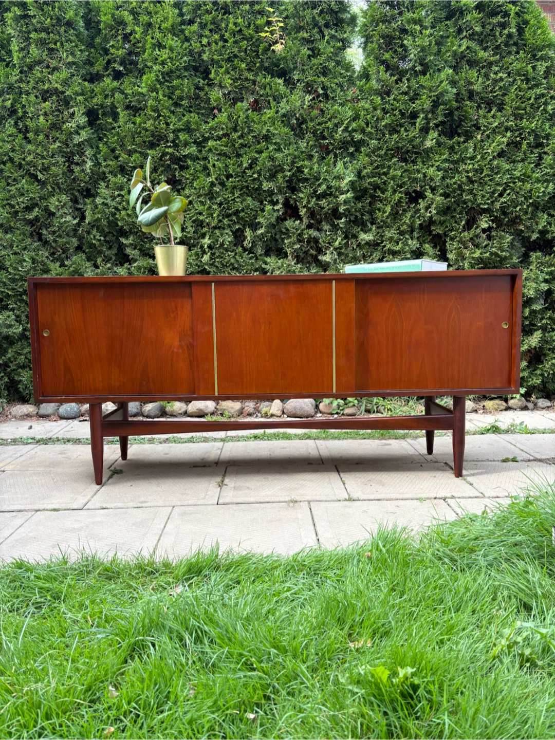 MCM Walnut Credenza