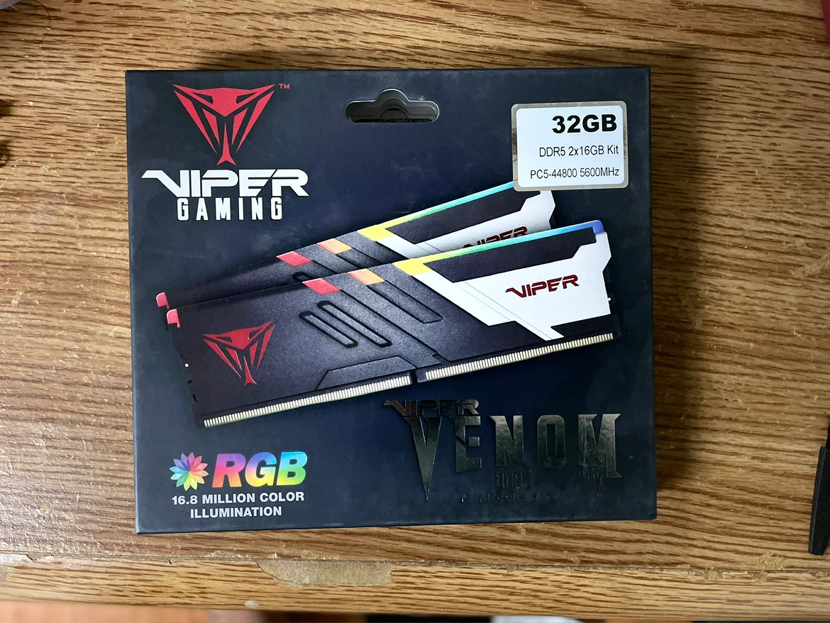 Viper Venom DDR5 32GB (2x16GB) 5600MHz RAM