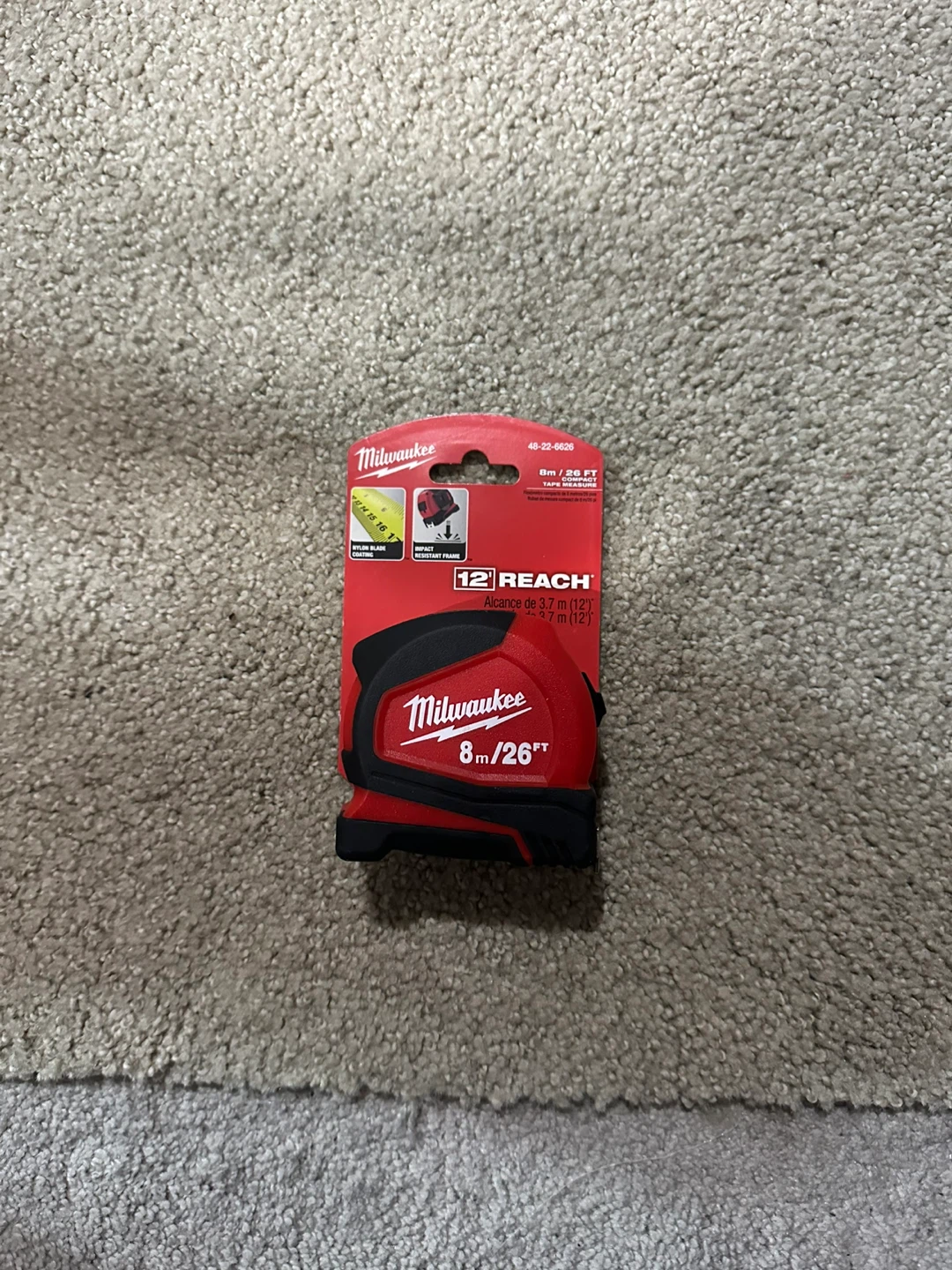 Milwaukee 8m/26ft Compact Tape Measure