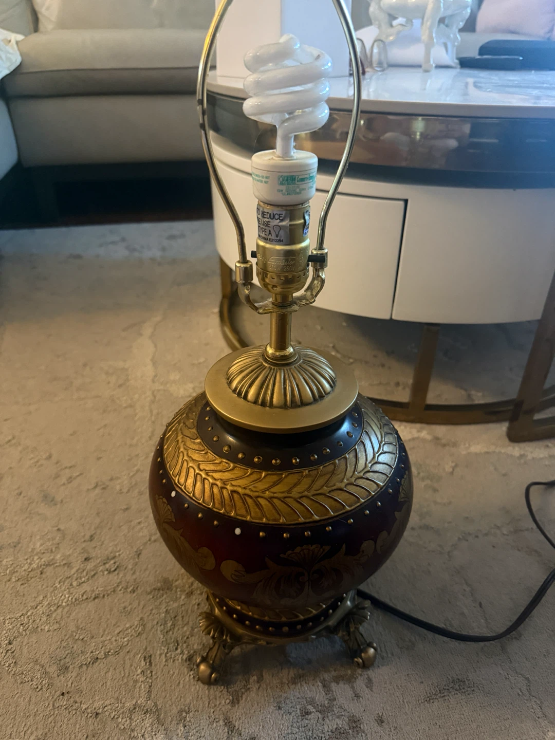Vintage Ornate Table Lamp