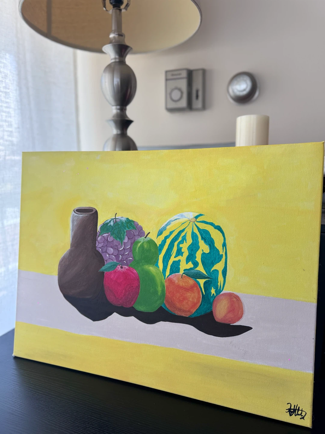 Still life fruit painting on canvas - photo 2