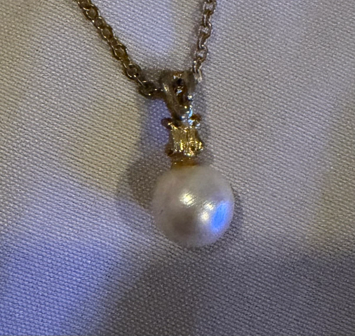 Gold Plated - Pearl Pendant Necklace