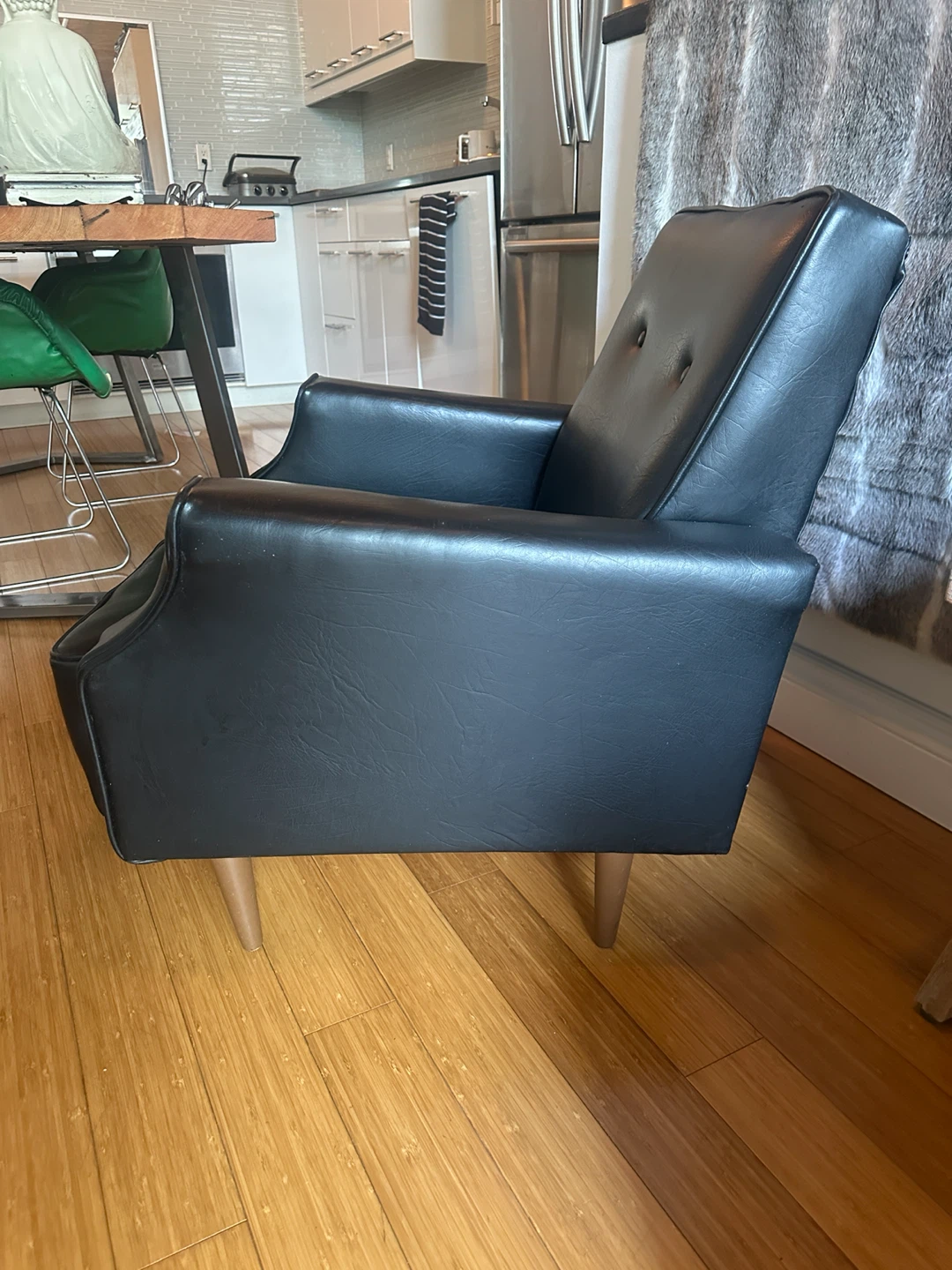 VINTAGE MCM CLUB LOUNGE CHAIR MID CENTURY MODERN - photo 3