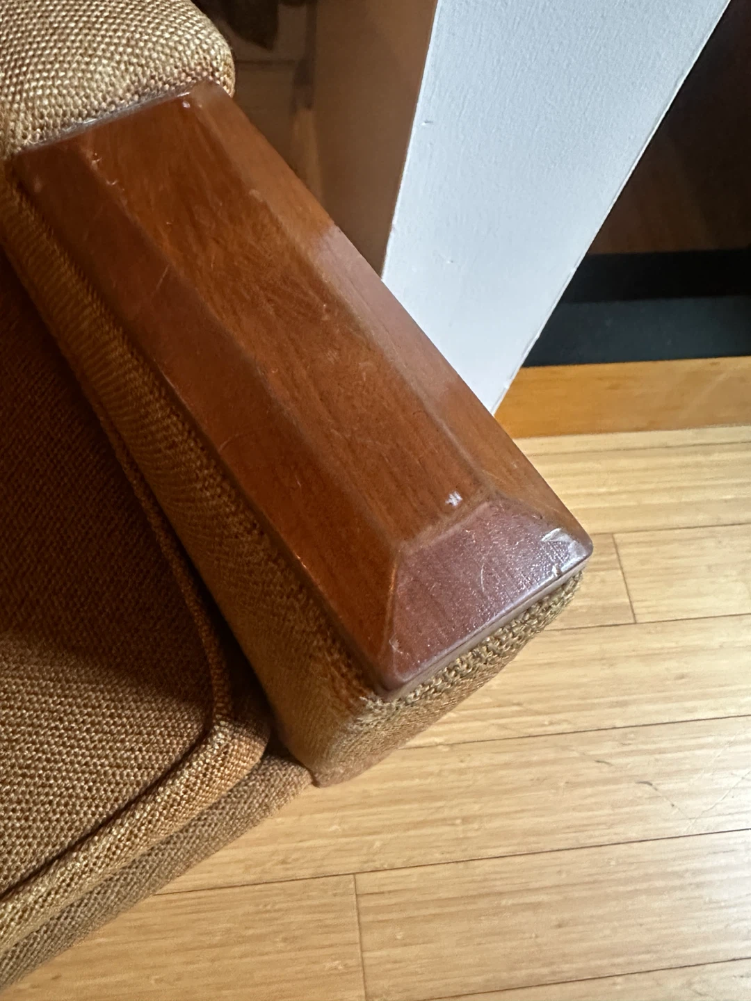 VINTAGE TEAK MCM CLUB LOUNGE TEAK ARM CHAIR MID CENTURY MODERN - photo 4