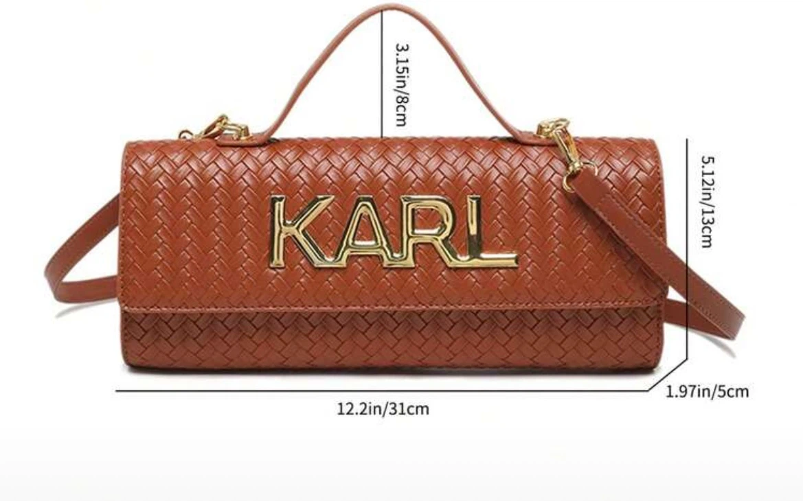 KARL Woven Brown Handbag - photo 2