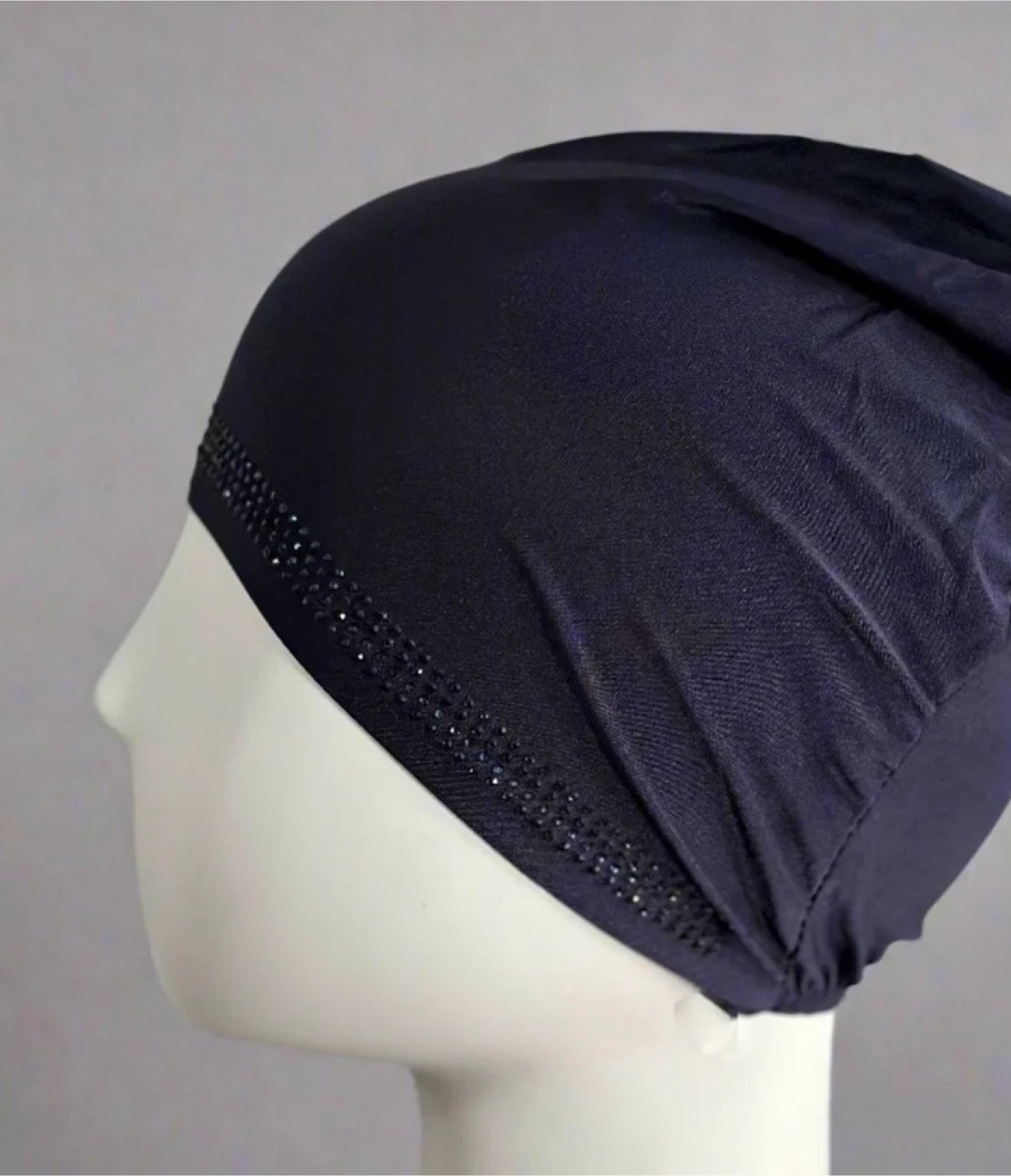 Navy Blue Embellished Head Wrap - New - photo 2