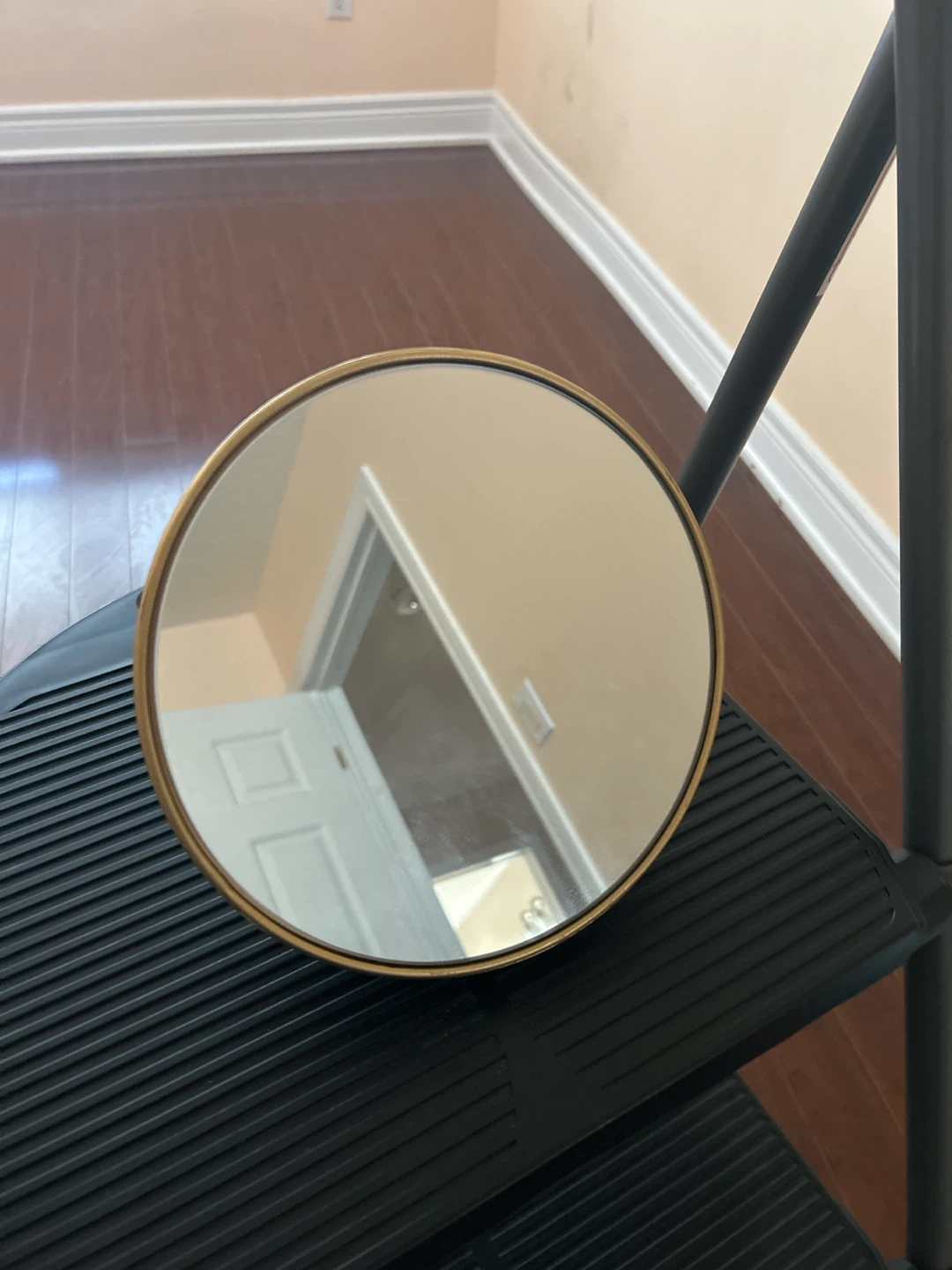 Pier 1 Gold Round Mirror