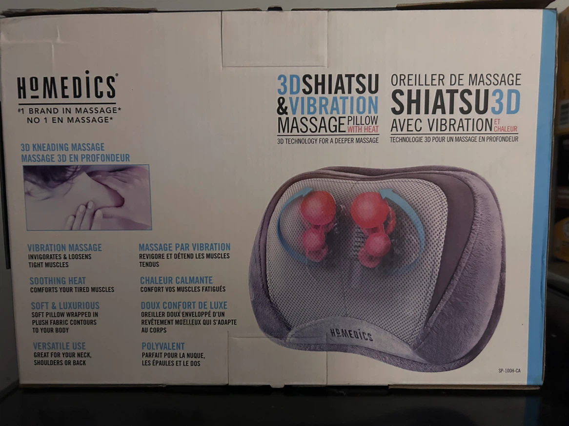HoMedics 3D Shiatsu & Vibration Massage Pillow