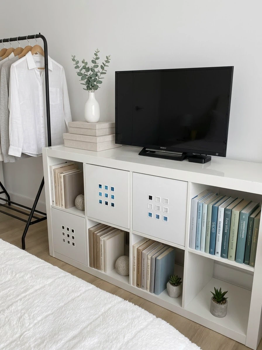 IKEA Kallax White Shelving Unit