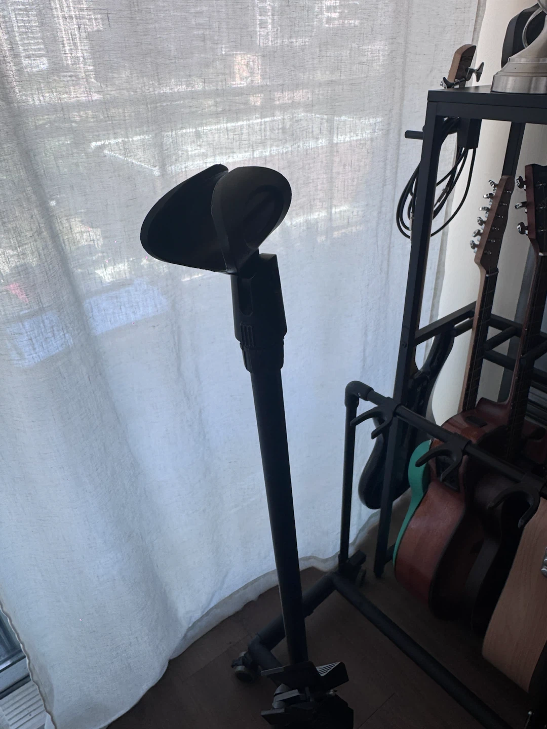 Adjustable Microphone Stand with Clip