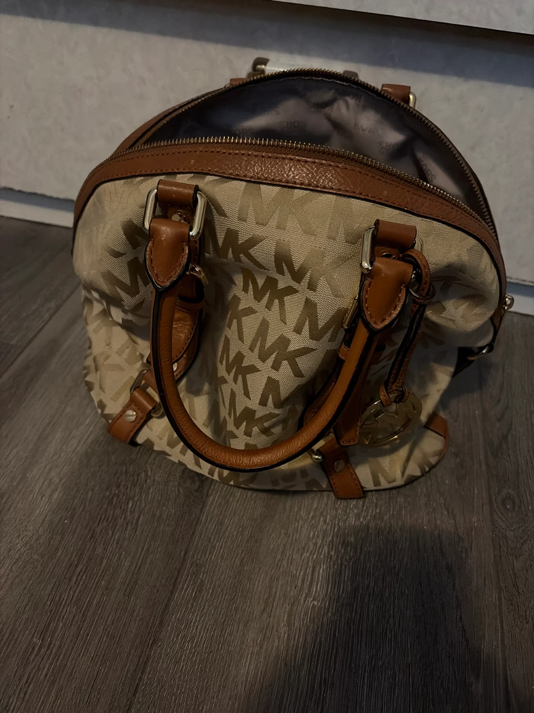 Michael Kors Logo Satchel Bag