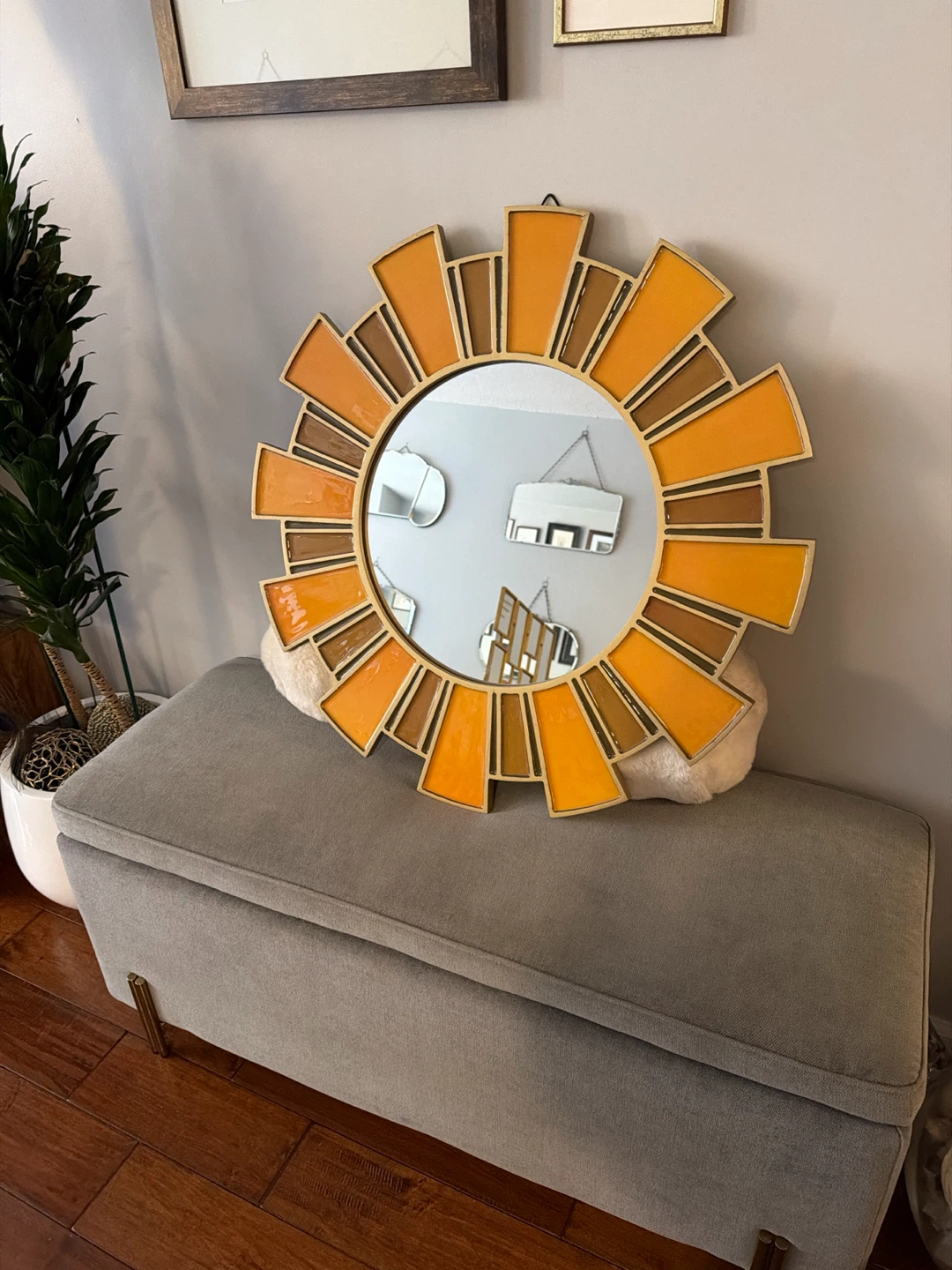 Jonathan Adler x Michaels 28" Yellow Round Wall Mirror