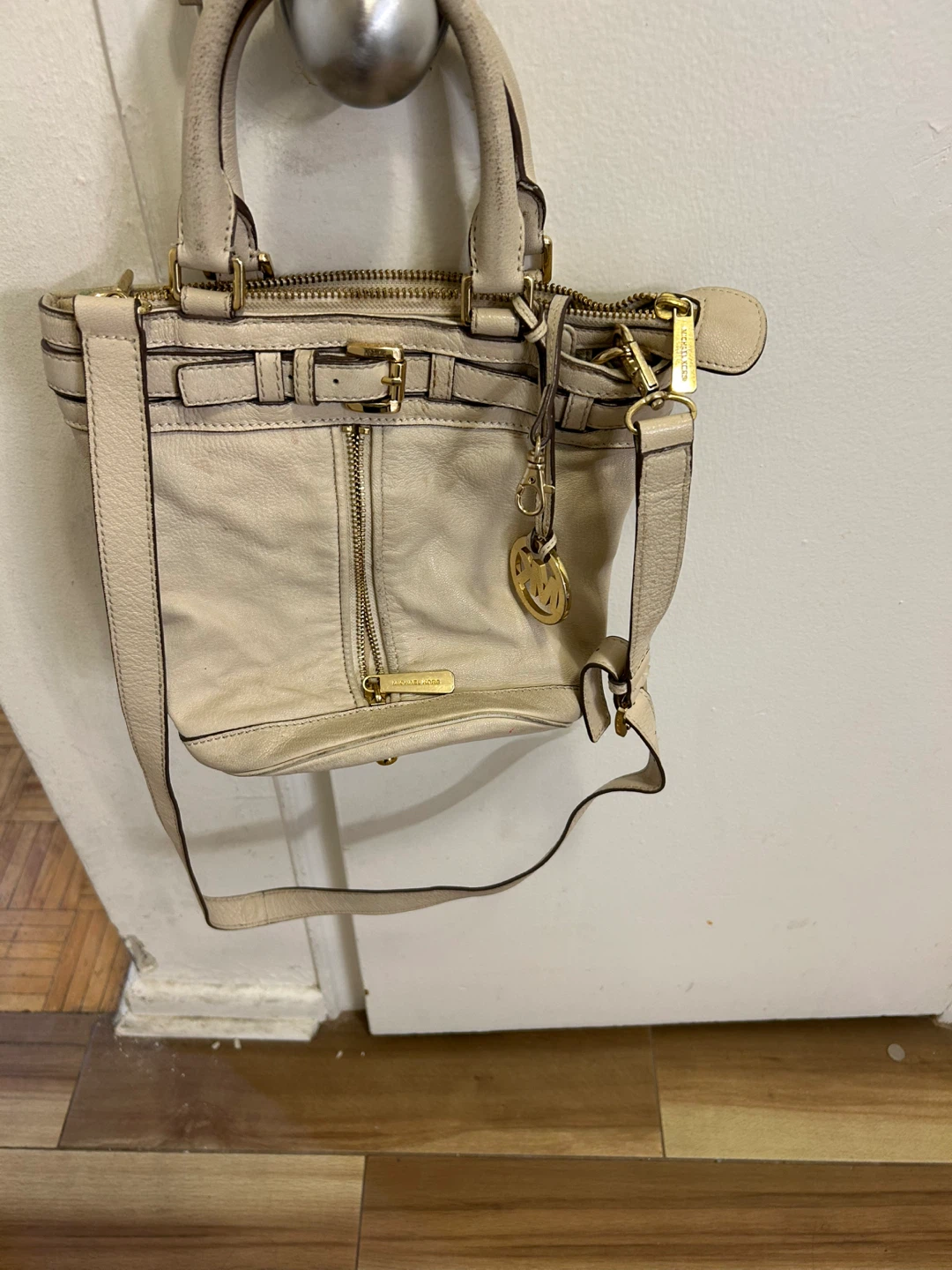 Michael Kors Cream Leather Handbag - photo 3