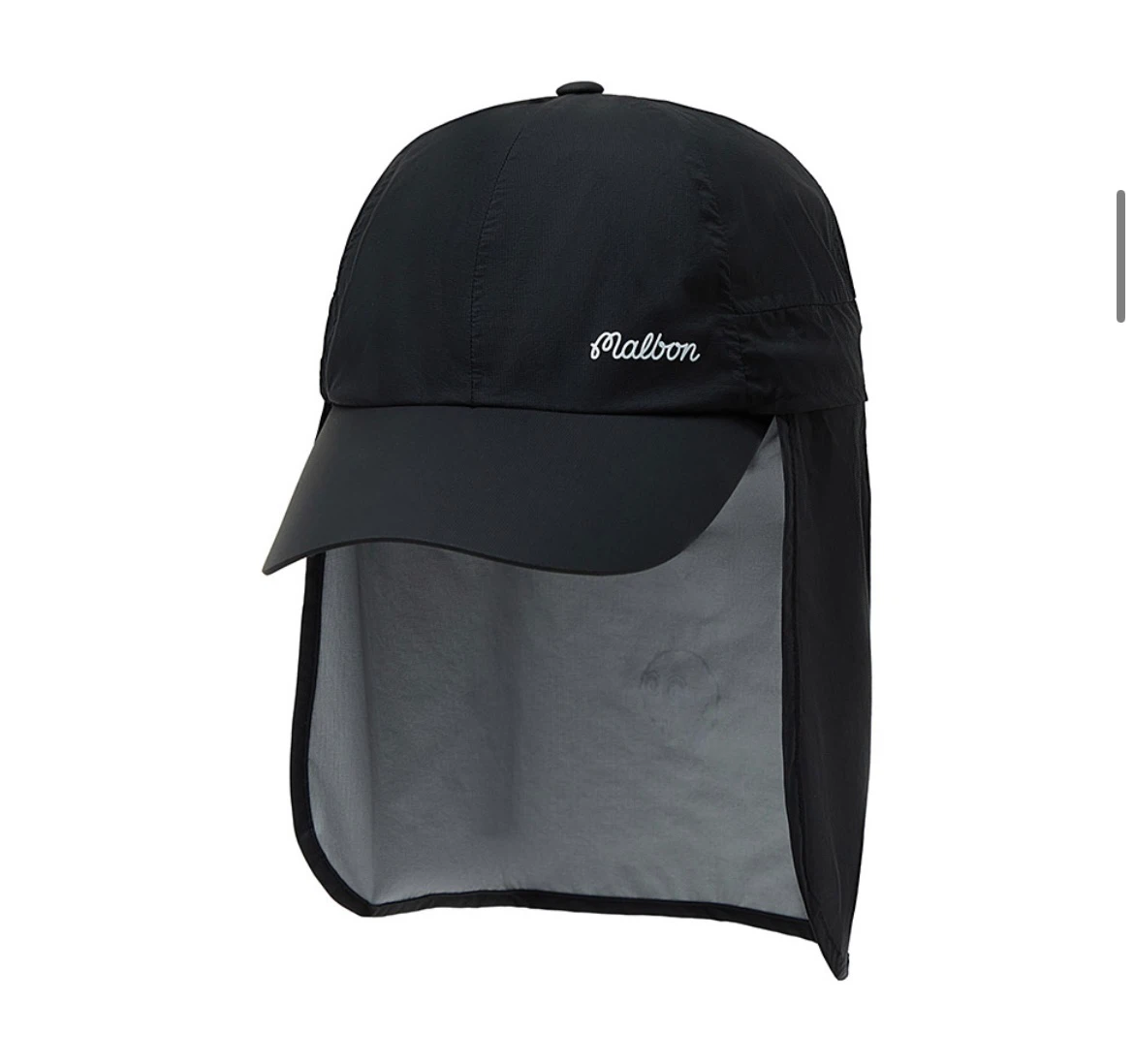 Malbon Golf Korea Black Cap with Sun Shield - photo 4