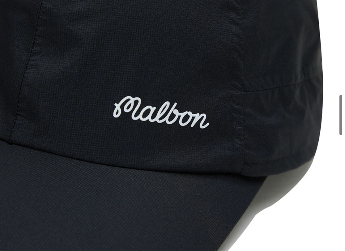 Malbon Golf Korea Black Cap with Sun Shield - photo 5