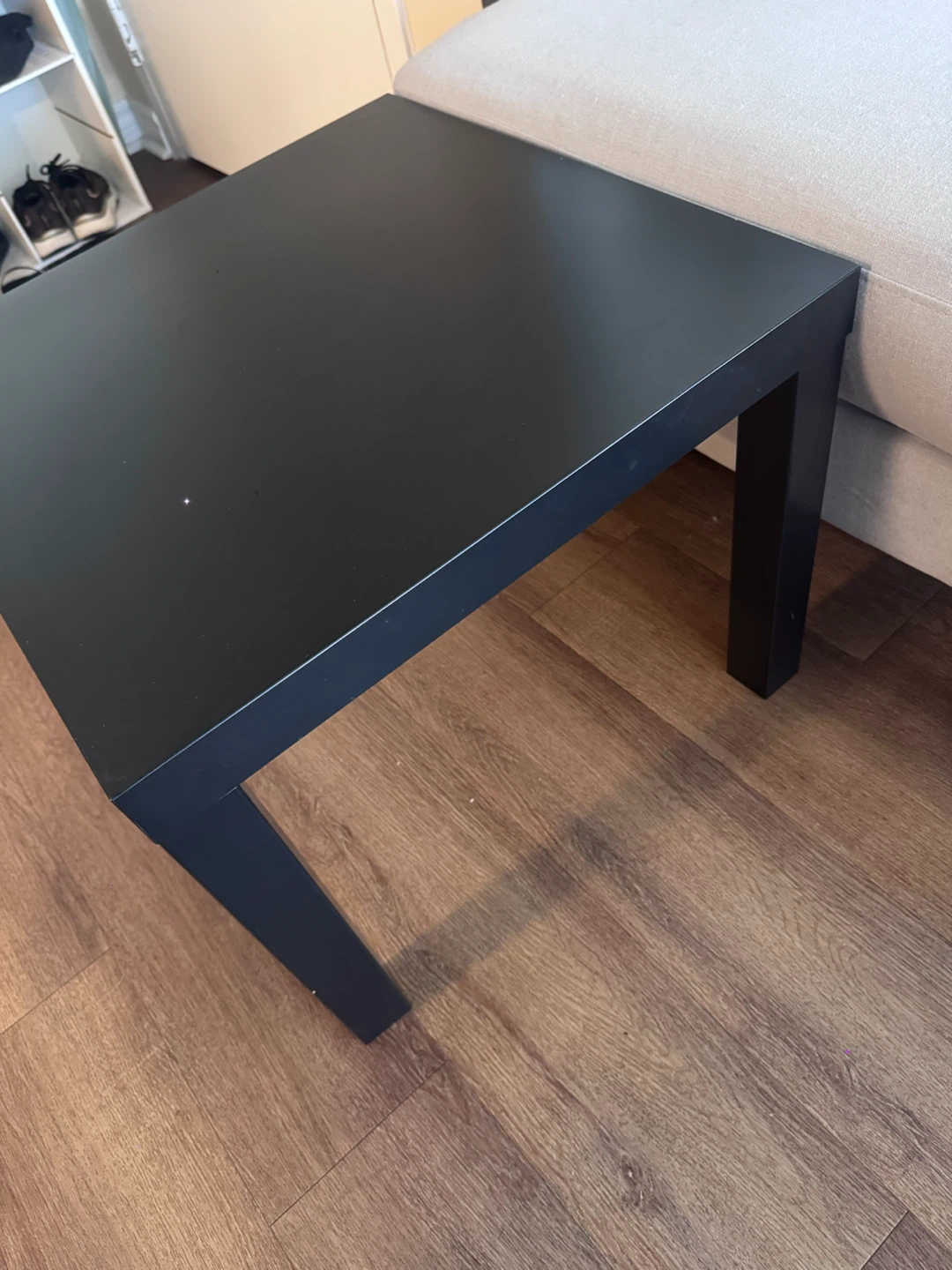 Black IKEA Lack Side Table - photo 2