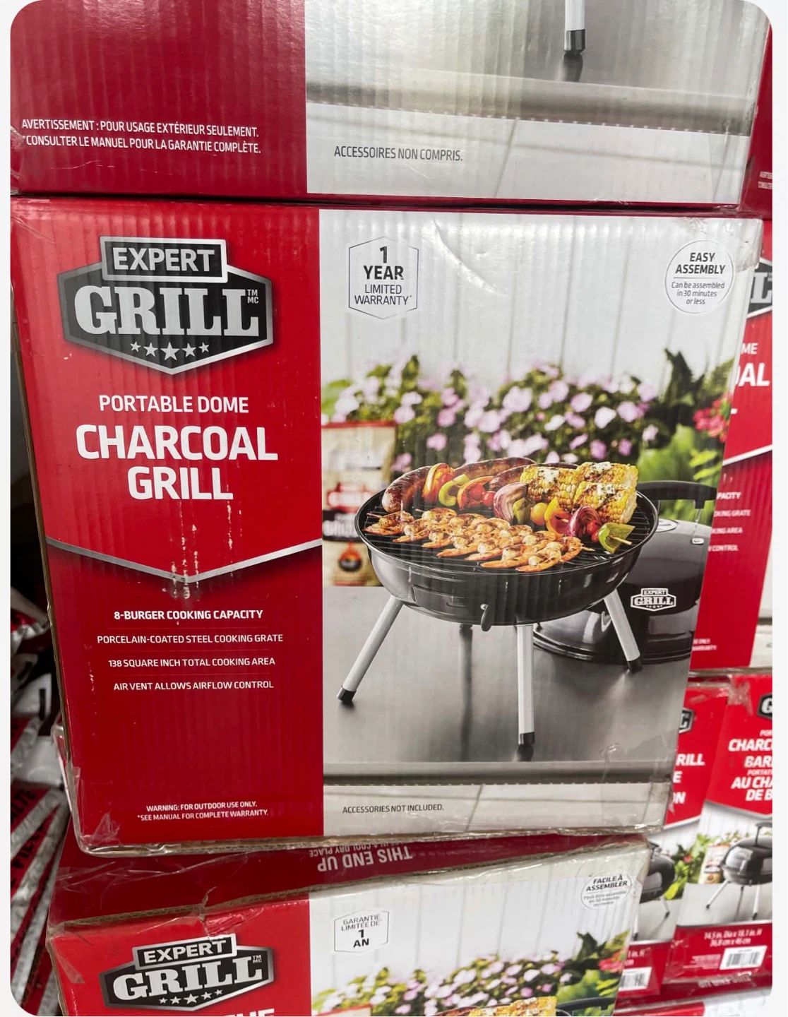 Expert Grill Portable Charcoal BBQ - photo 4