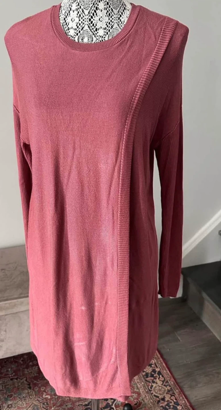 Dusty Rose Knit Sweater Tunic