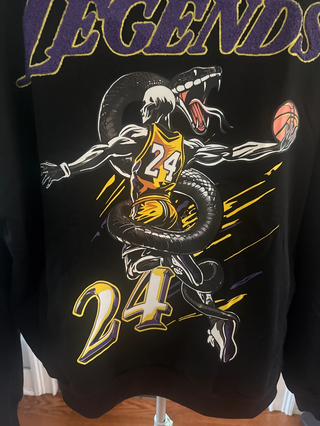 Reason Legends Kobe Bryant 24 Graphic Hoodie Black XL - photo 2