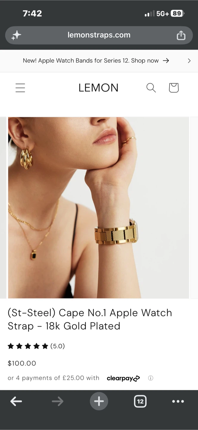 Gold Apple Series 10 Watch Strap - photo 5