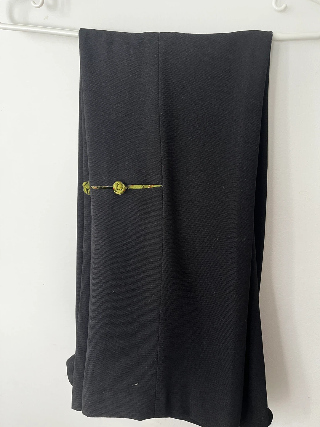 Chinese Traditional Style Black Pants | Chinese Knot Detail - photo 4