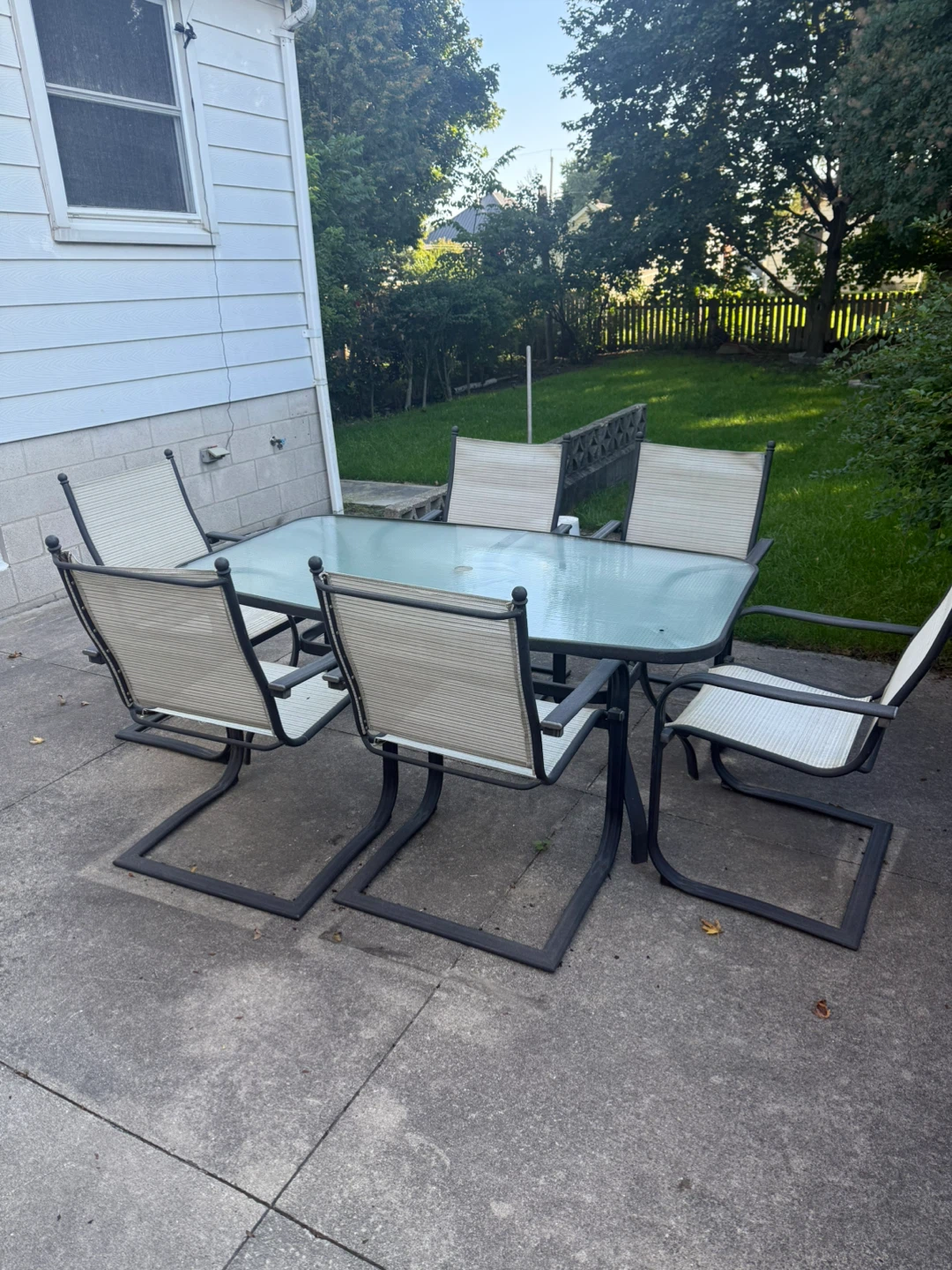 Outdoor Patio Dining Set with 6 Chairs