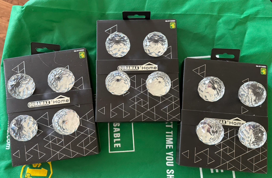 Duramax Home Crystal Knobs - 6 Pieces