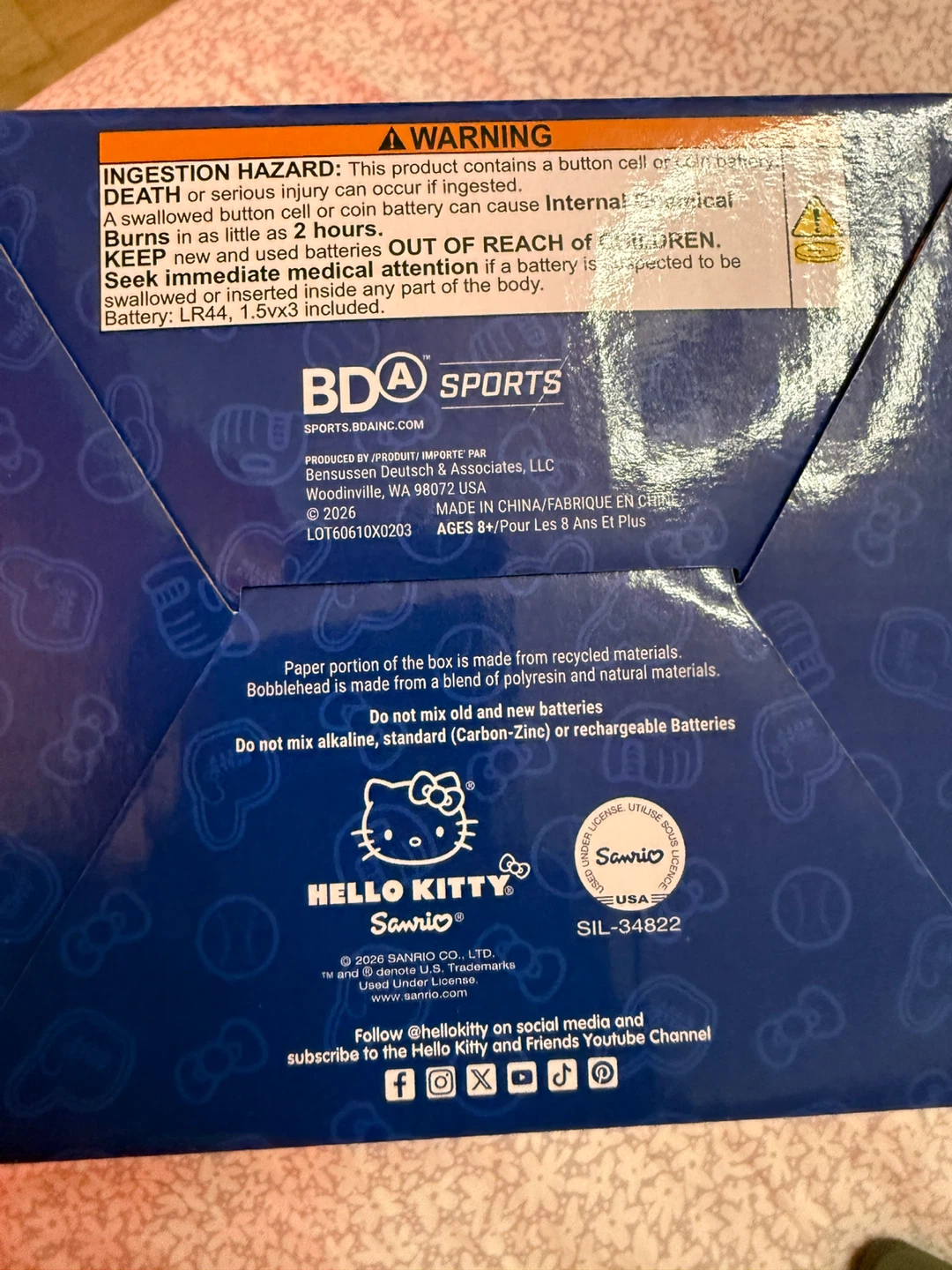 Limited Edition Hello Kitty Blue Jays Bobblehead - photo 4