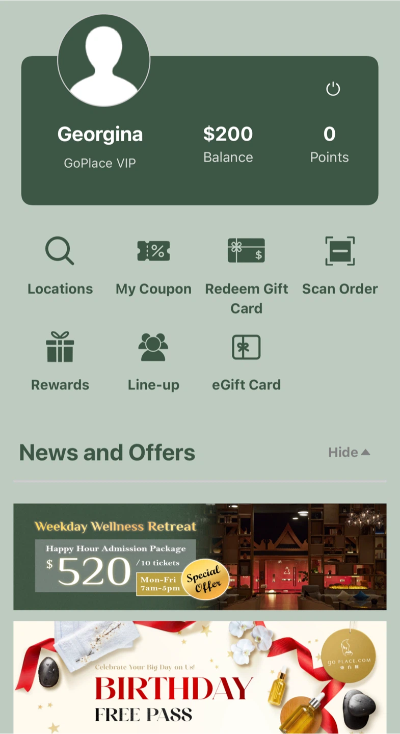 GoPlace $200 gift card