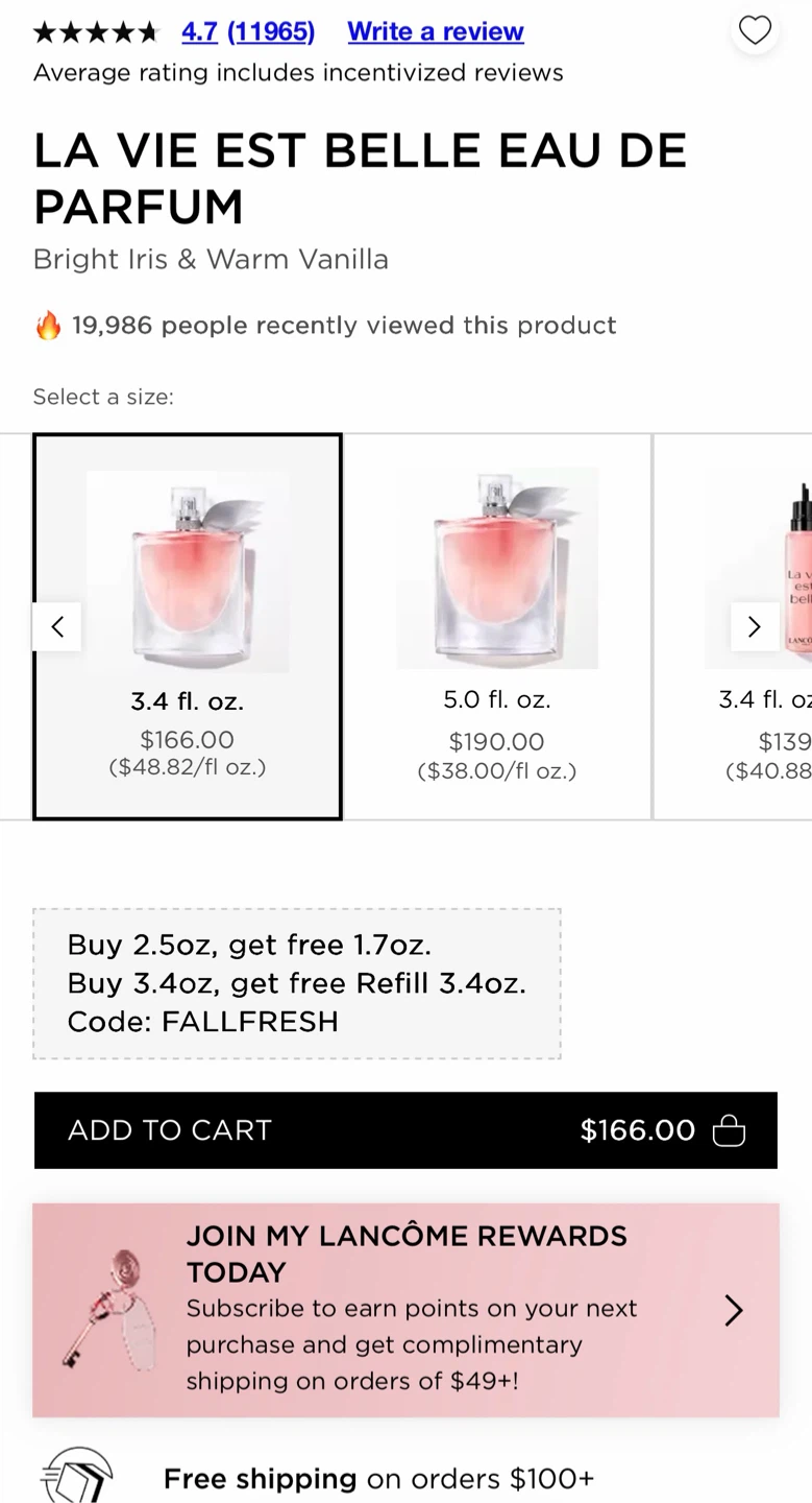 Lancome La Vie Est Belle Eau de Parfum 3.4 oz - photo 2