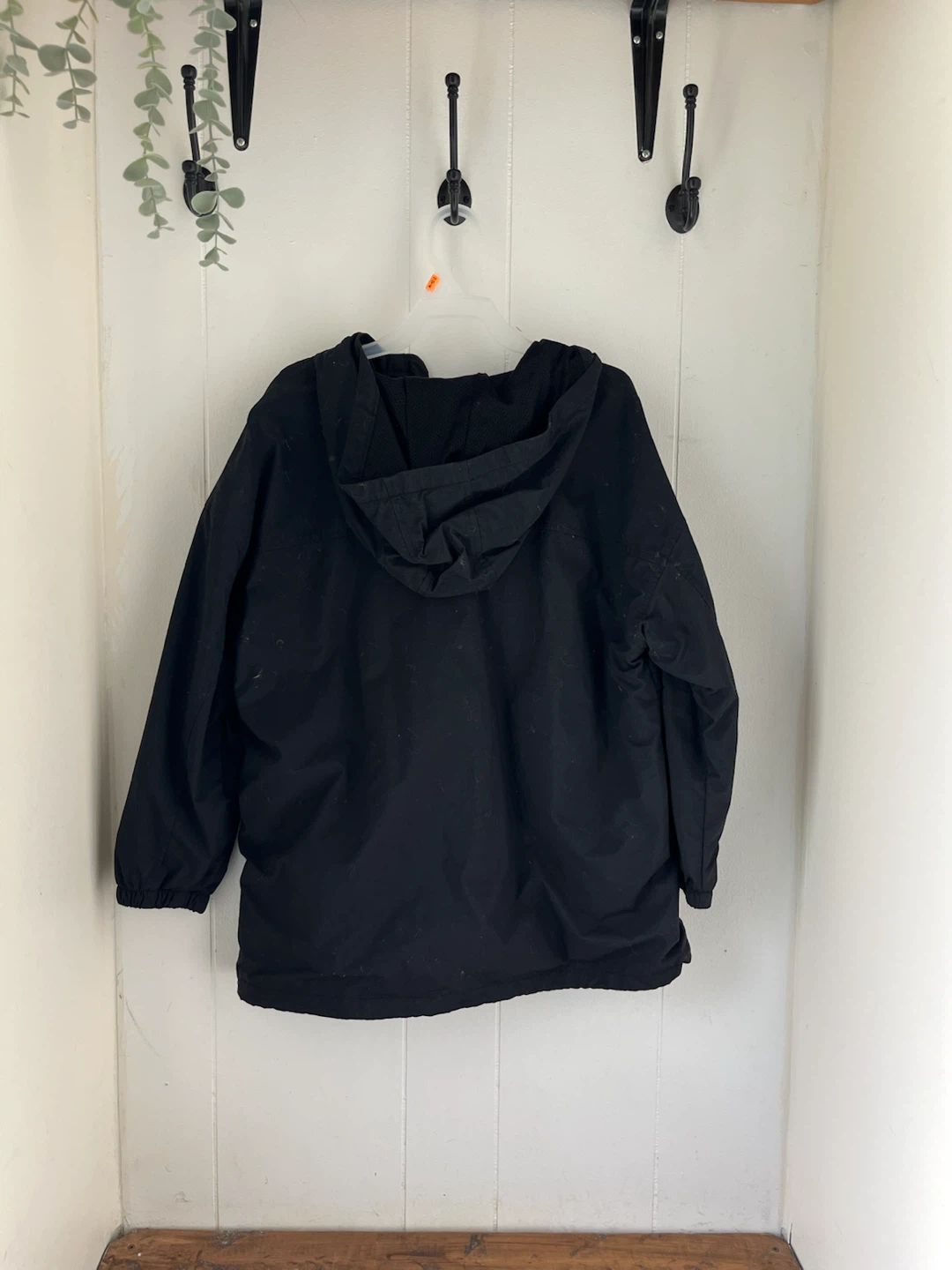 Kids black zip-up hooded jacket - L (10/12) - photo 2