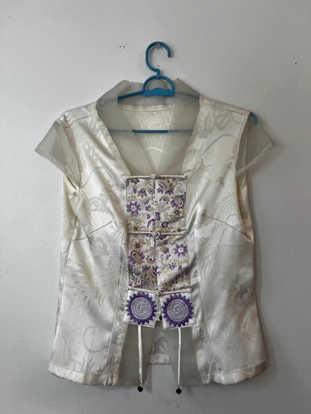 Traditional Chinese Brocade Top – Dragon Phoenix
