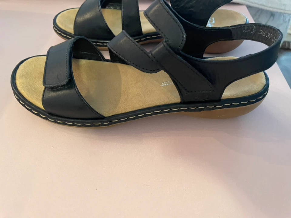 38/8 Rieker Antistress Sandals - Black Size 38 - photo 3