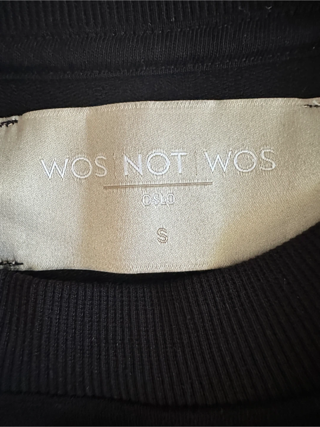 Wos Not Wos Black Crewneck Sweater - photo 2