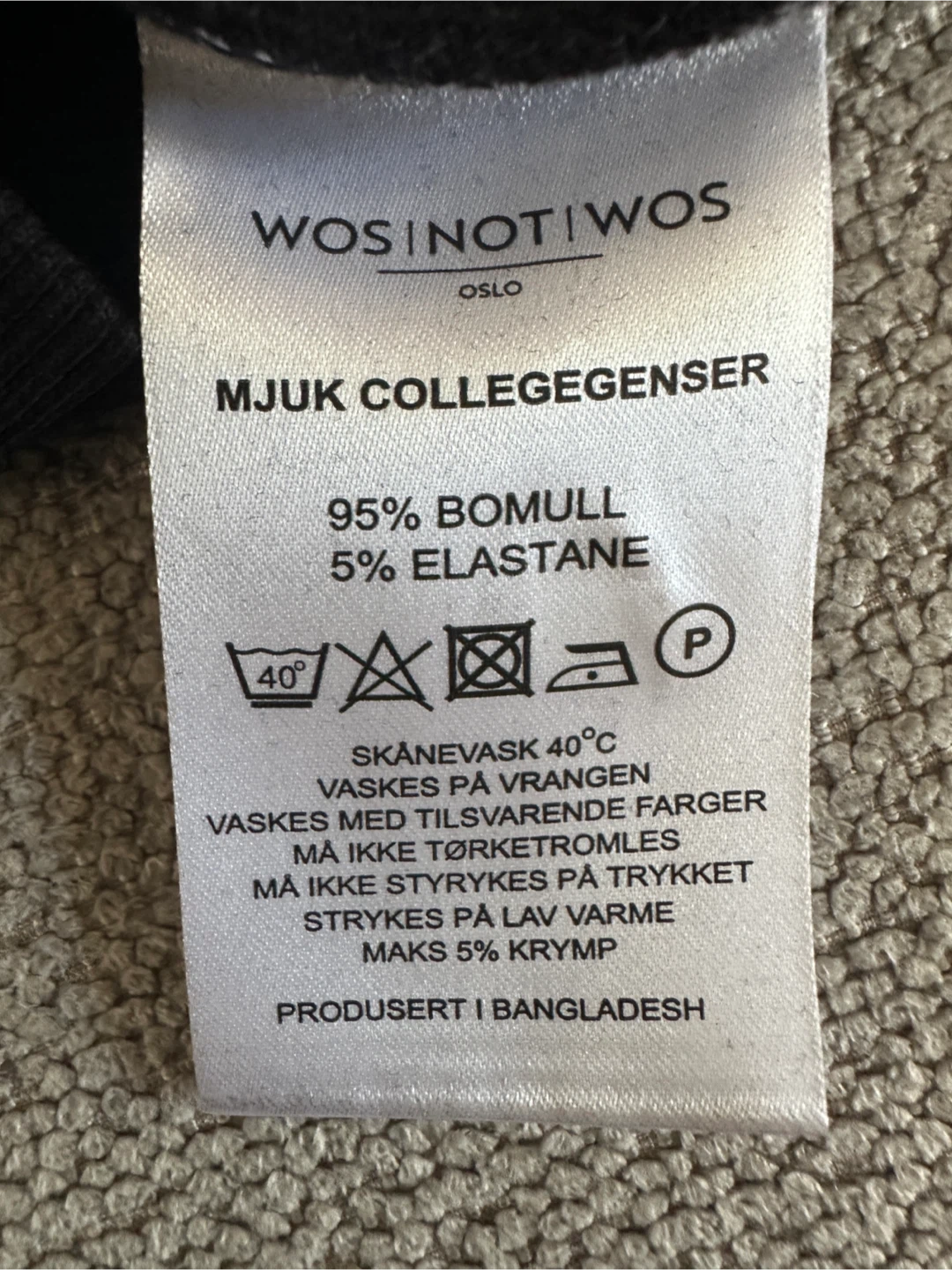 Wos Not Wos Black Crewneck Sweater - photo 3