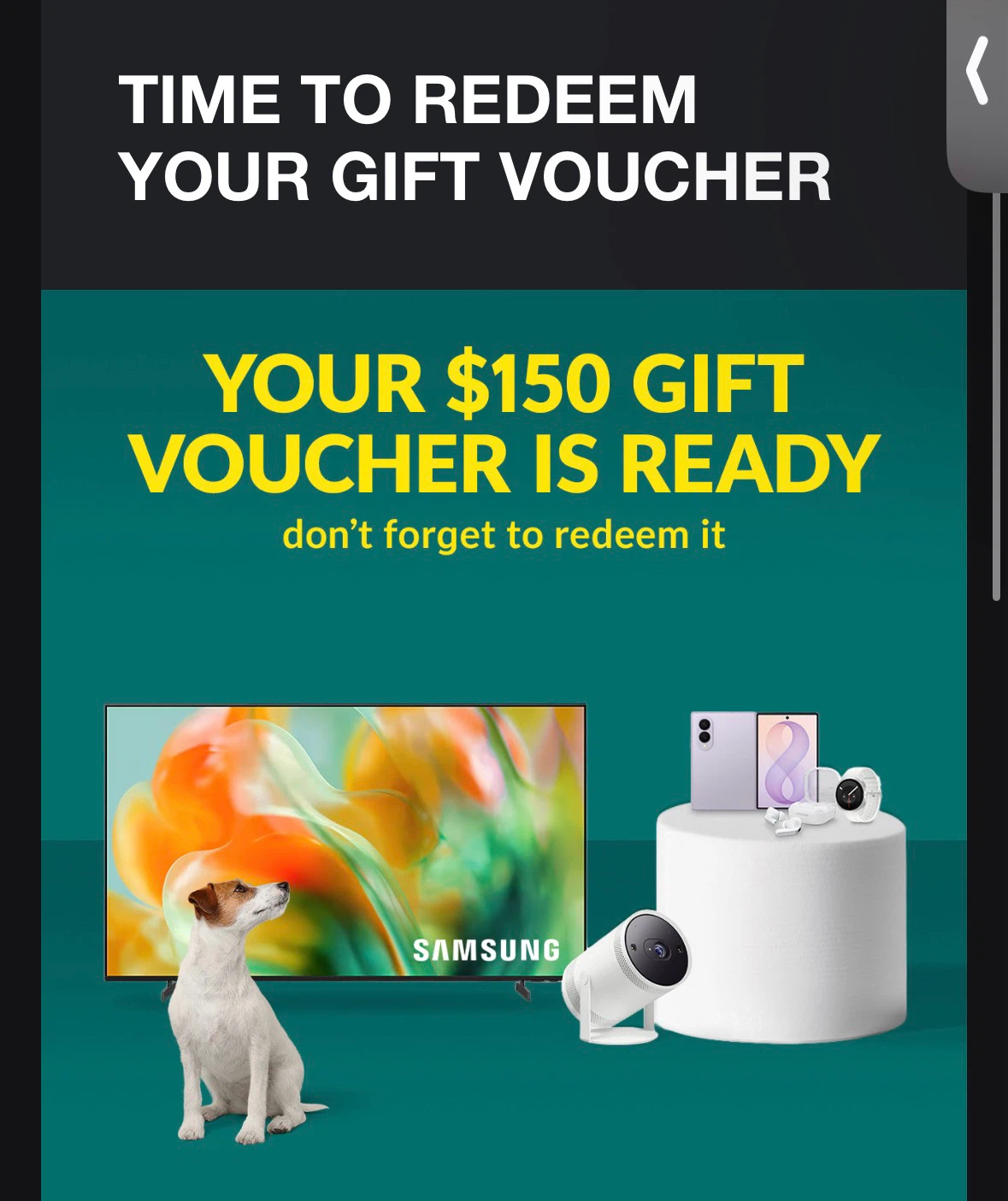 Samsung gift card voucher