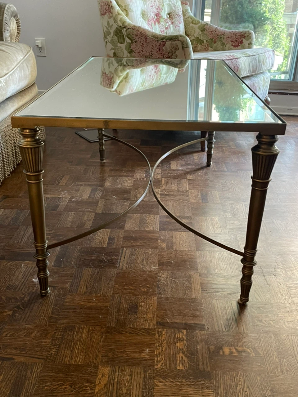 Mirrored Coffee Table and End Table Set - photo 2
