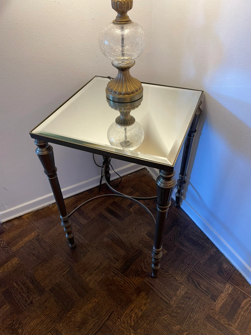 Mirrored Coffee Table and End Table Set - photo 3