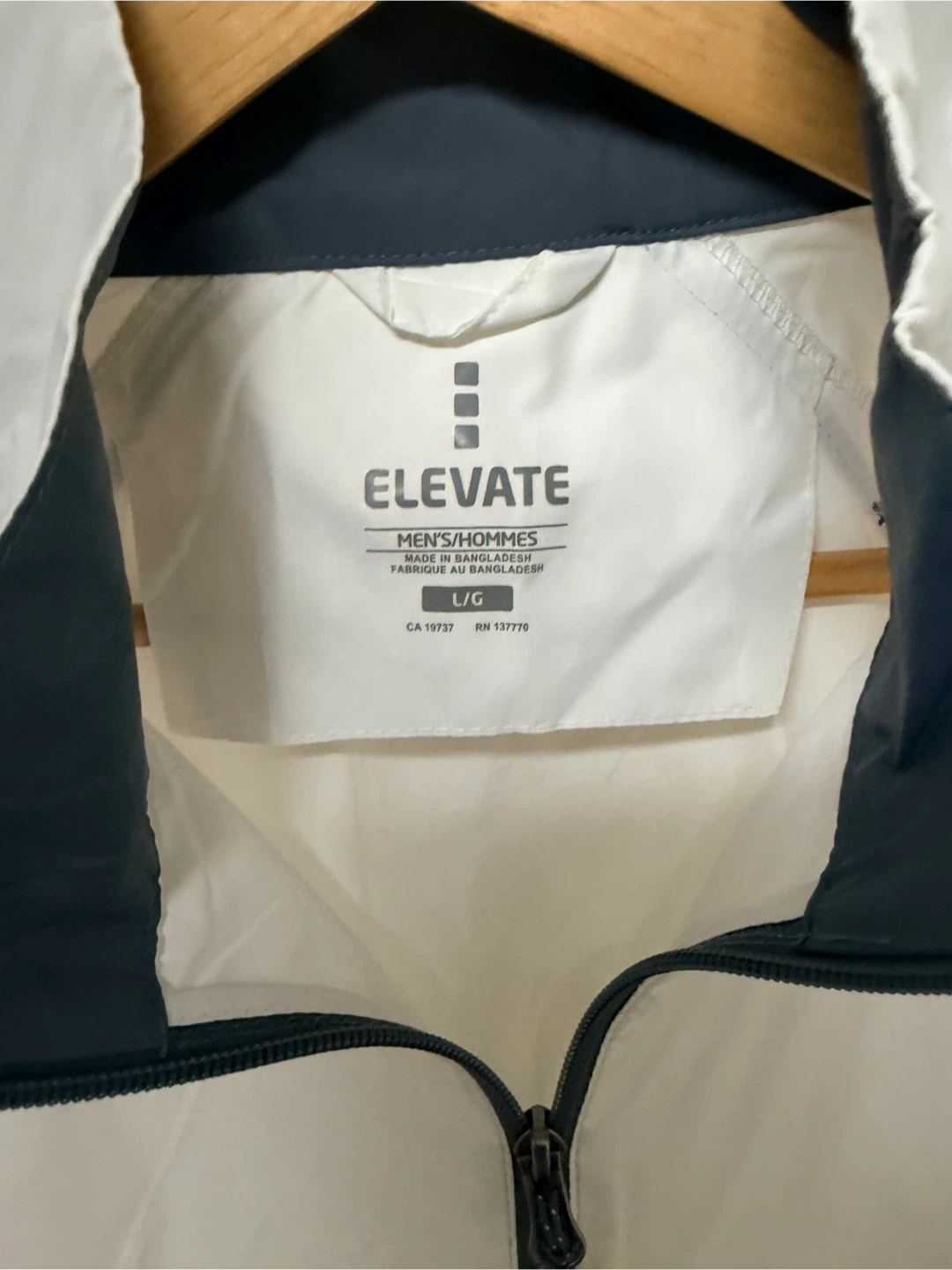 Elevate Egmont Packable Jacket White/Steel Grey - photo 2