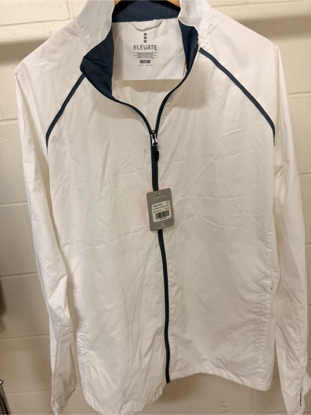Elevate Egmont Packable Jacket White/Steel Grey - photo 3