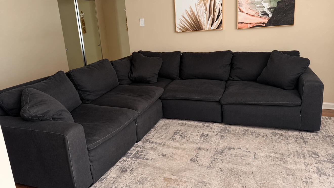 Dark Grey Sectional Sofa - photo 2