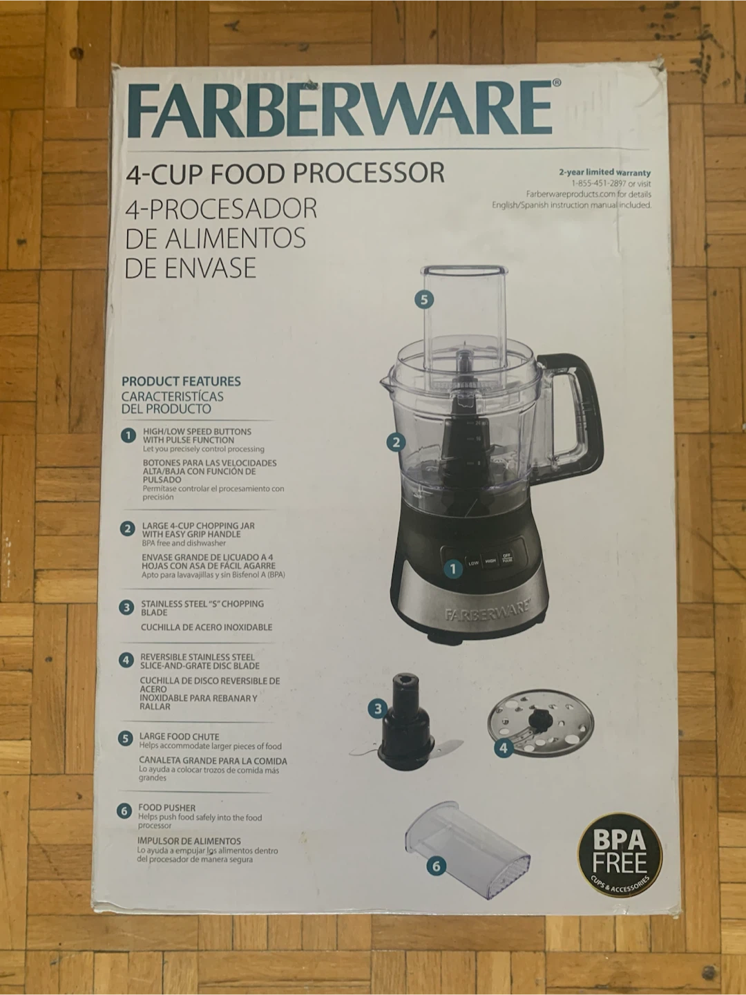 Farberware 4-Cup Food Processor - photo 3