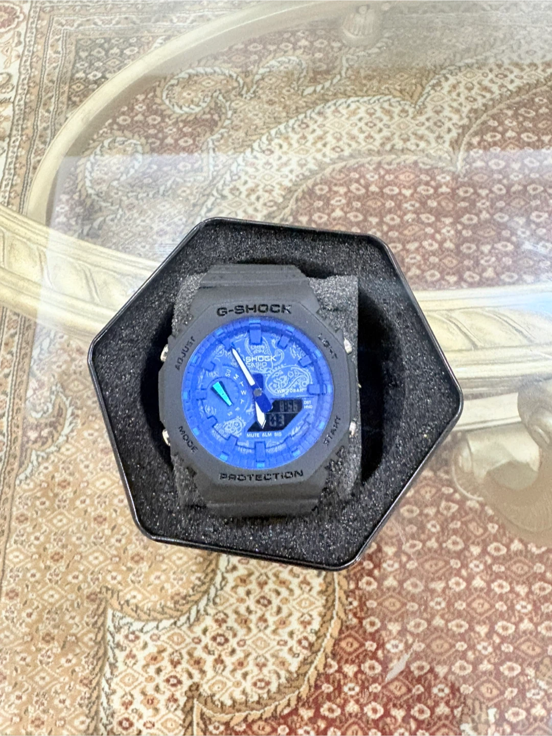 Casio G-Shock Paisley Blue Watch