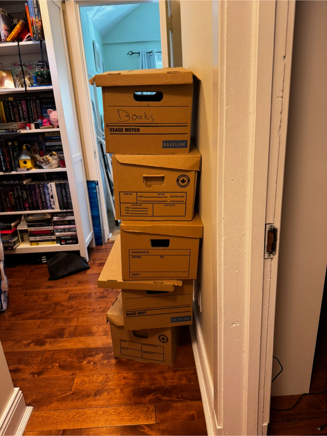 5 Cardboard bankers  Boxes