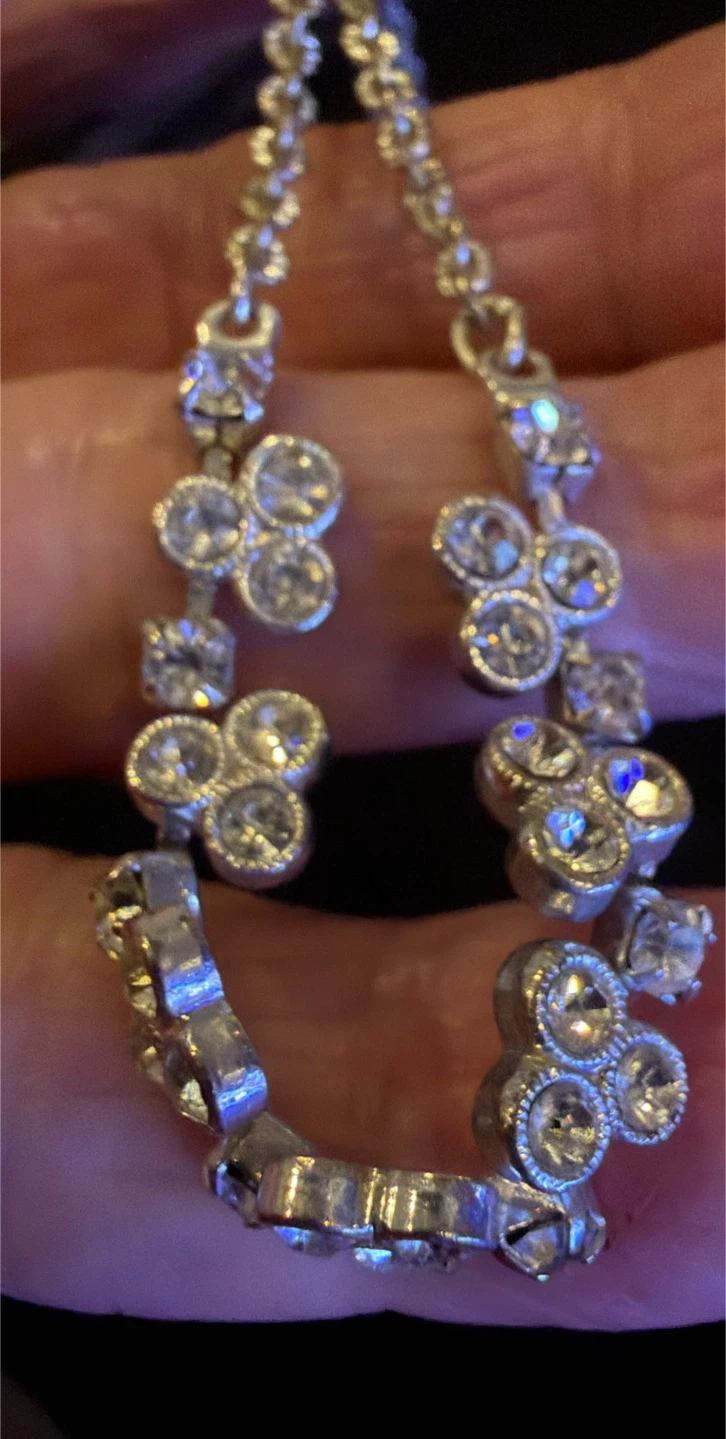 Crystal flower necklace - photo 4