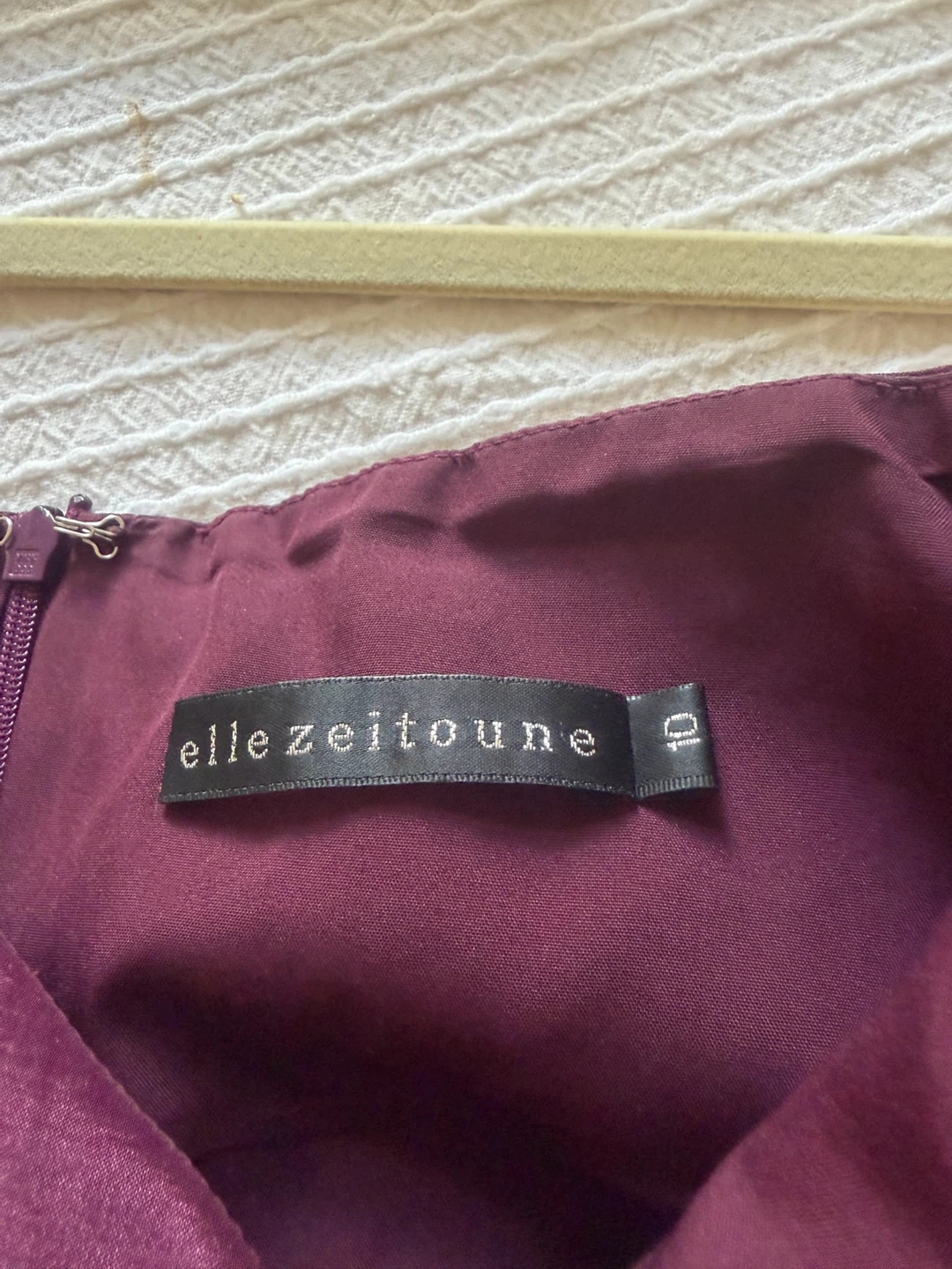 Elle Zeitoune Dark Plum  Dress Size 10 - photo 3
