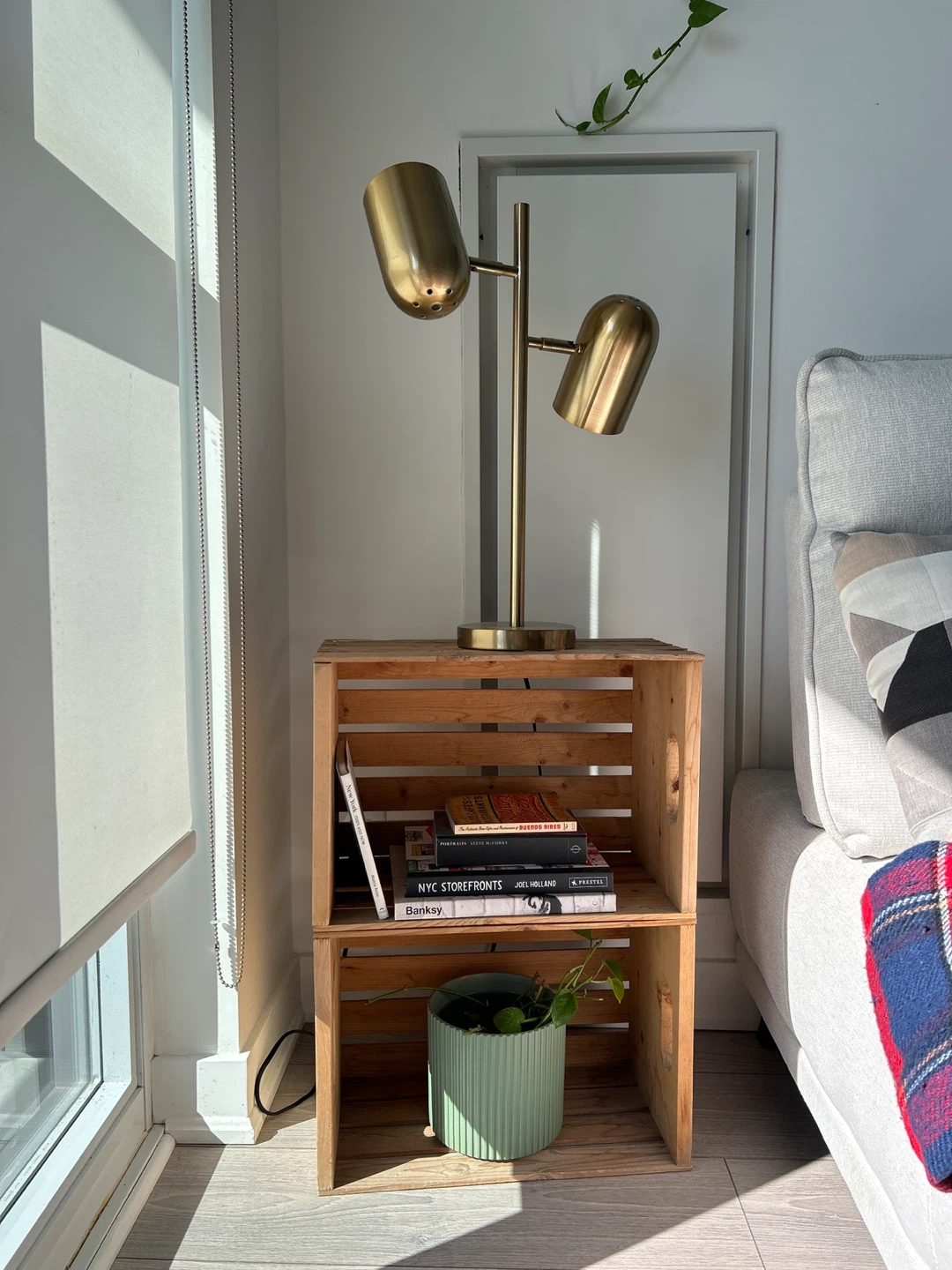 Wooden Crate Storage Unit