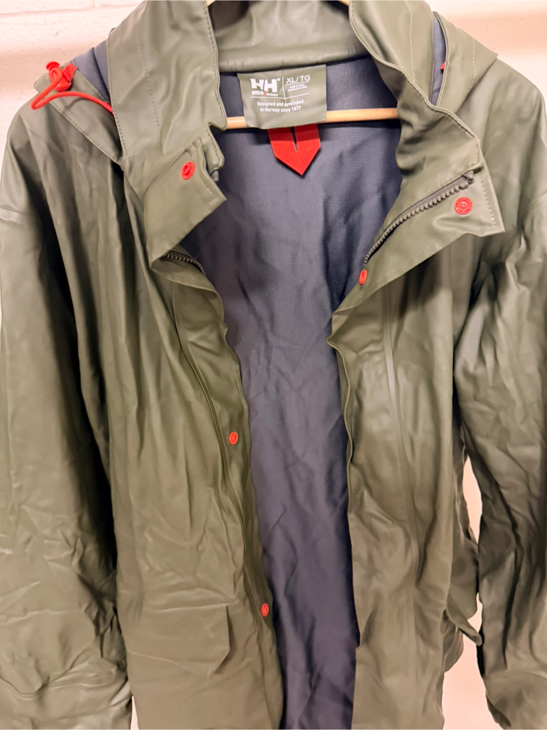 Helly Hansen Workwear Rain Jacket - Olive Green