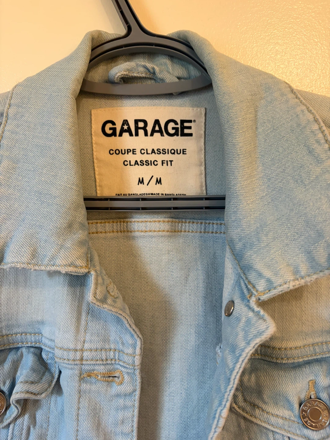 Garage Classic Fit Denim Jacket - Light Wash