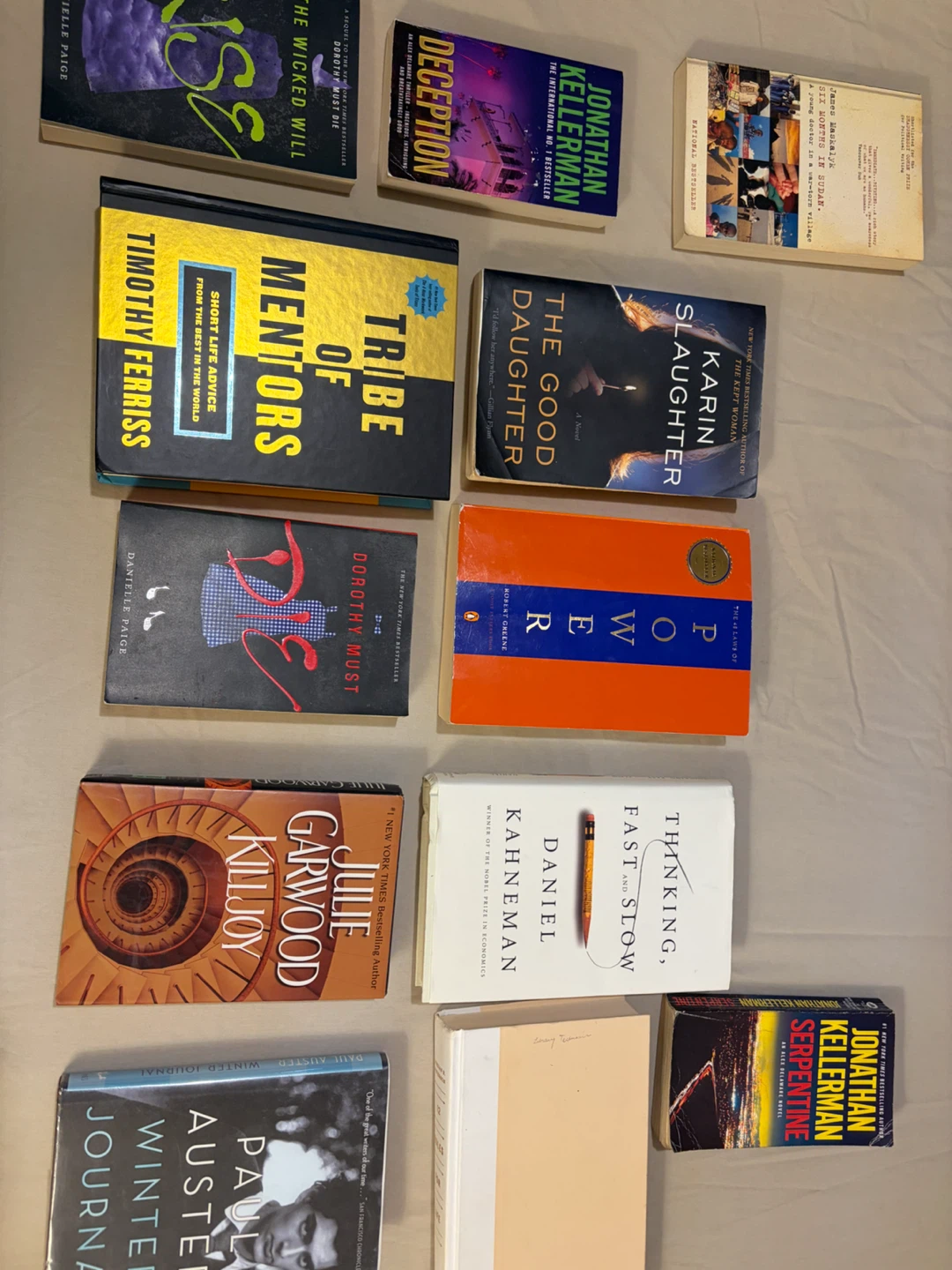 Assorted Bestselling Fiction and Non-Fiction Books